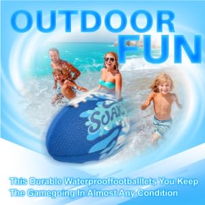 SOAK waterproof foam ball suitable for pool, lake, and outdoor adventures