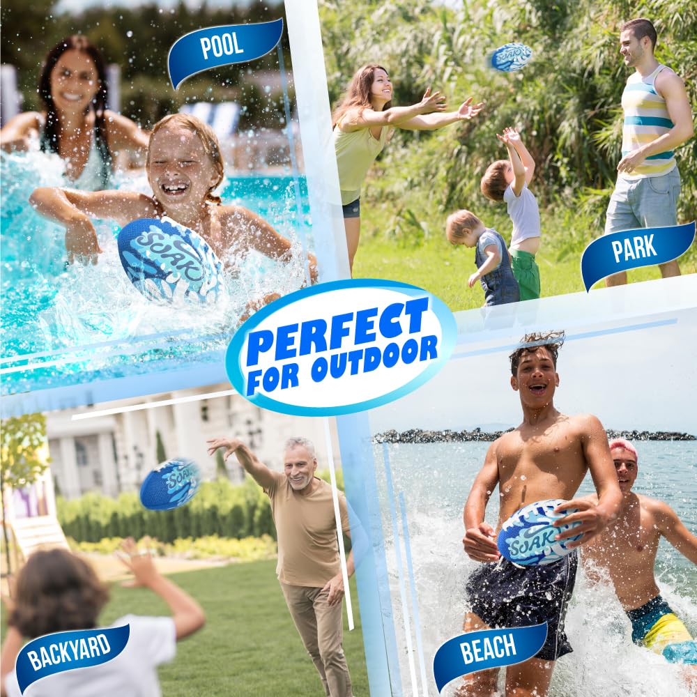 SOAK lightweight, waterproof foam design supports effortless throws during outdoor play