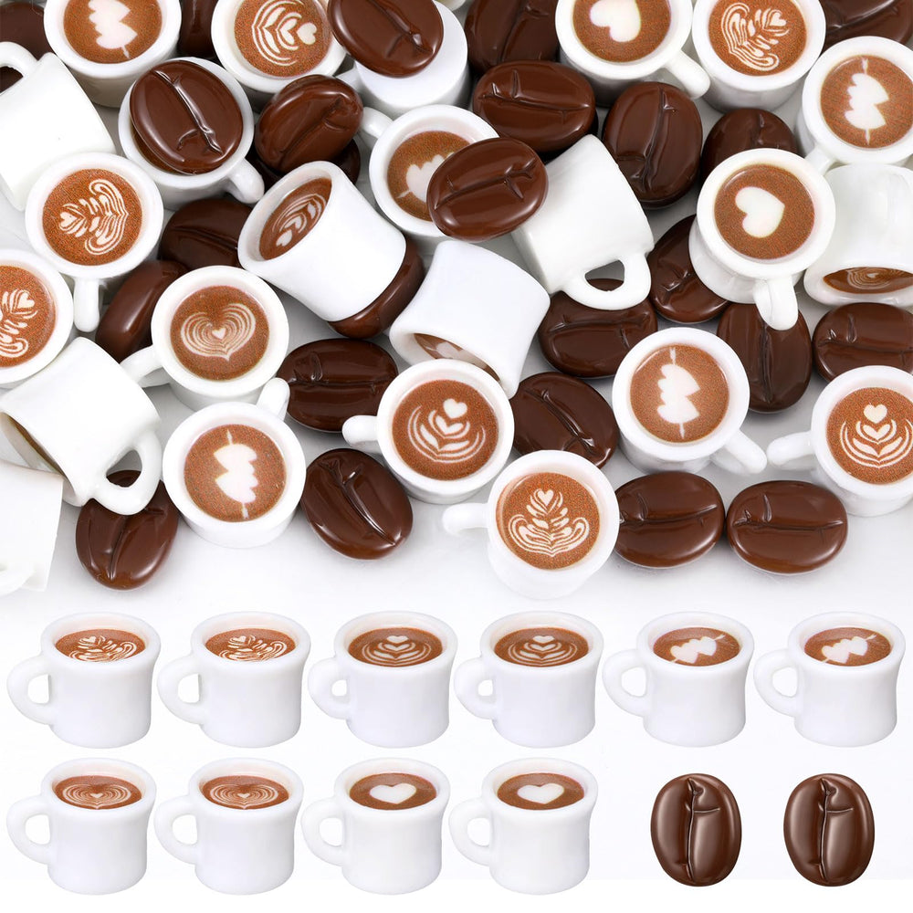 Soaoo mini coffee cups 50pcs for vibrant miniature scenes and crafts