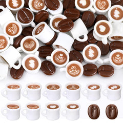 Soaoo mini coffee cups 50pcs for vibrant miniature scenes and crafts