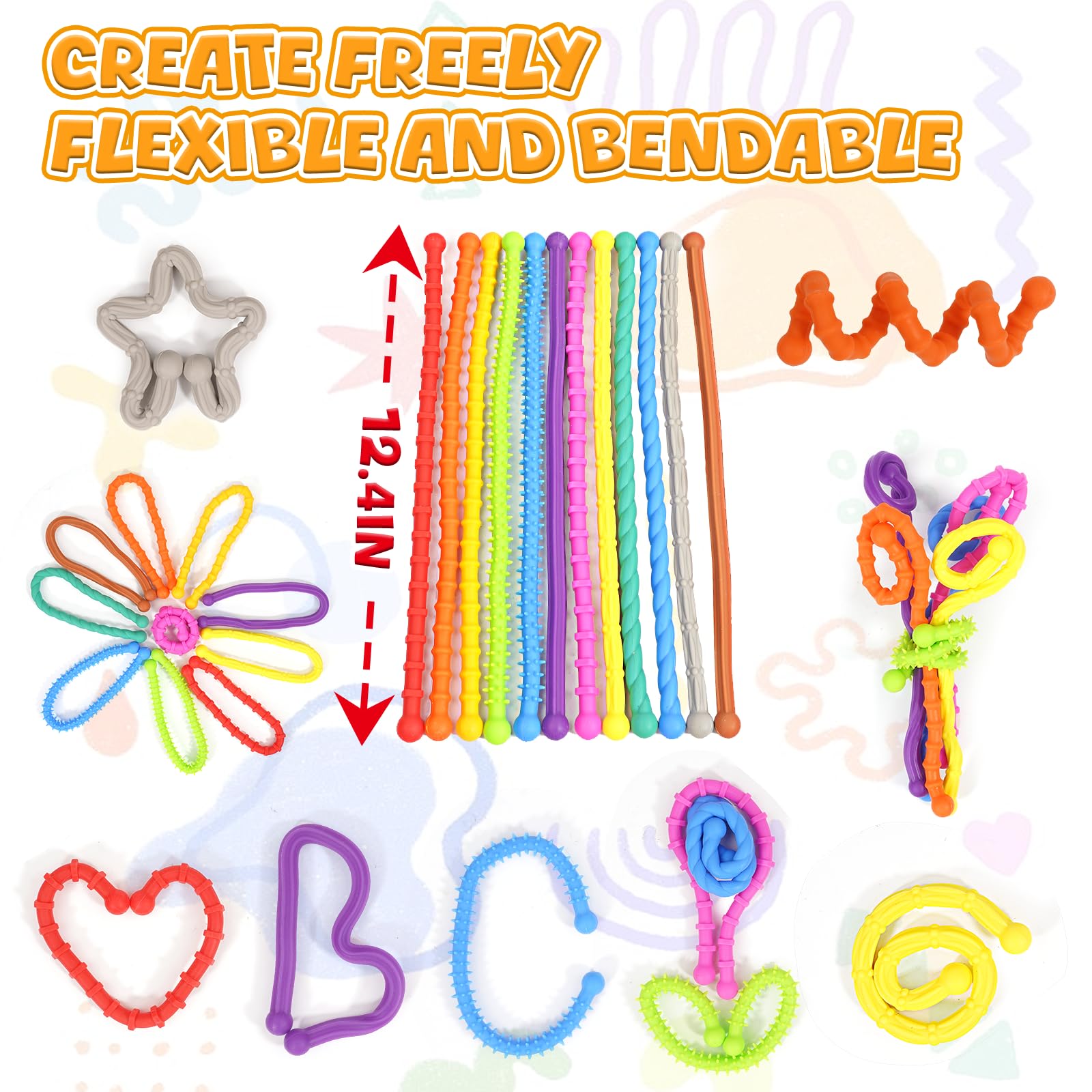 Soarly colorful sensory stick promotes quiet, creative play and concentration.