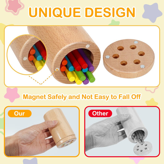 Soarly magnetic lid secures the sorting cup for focused color matching.