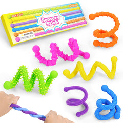 Soarly sensory fidget sticks feature swirl textures for classroom calm and focus.