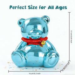 SOBEIT packaging-ready bear piggy bank comes foam-wrapped