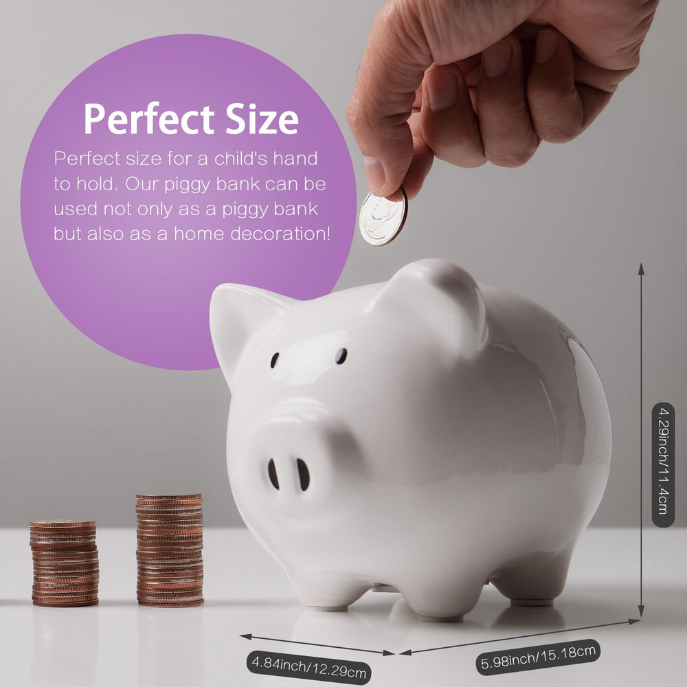 SOBEIT piggy bank showing detailed carving for lifelike charm in kids' rooms.