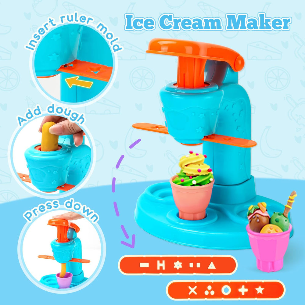 SOCBTNSO dough tools kit noodle machine inspires creative play and fine motor skills.