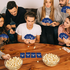 SOCCER IQ Champions League quiz cards spread—varied questions for lively debates.