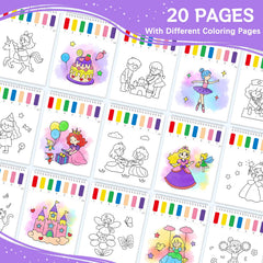 SOCOLER number guided painting page to help color matching