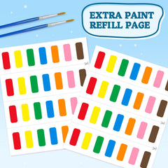SOCOLER Paint with Water animal pages 06, kid-friendly brushes for small hands