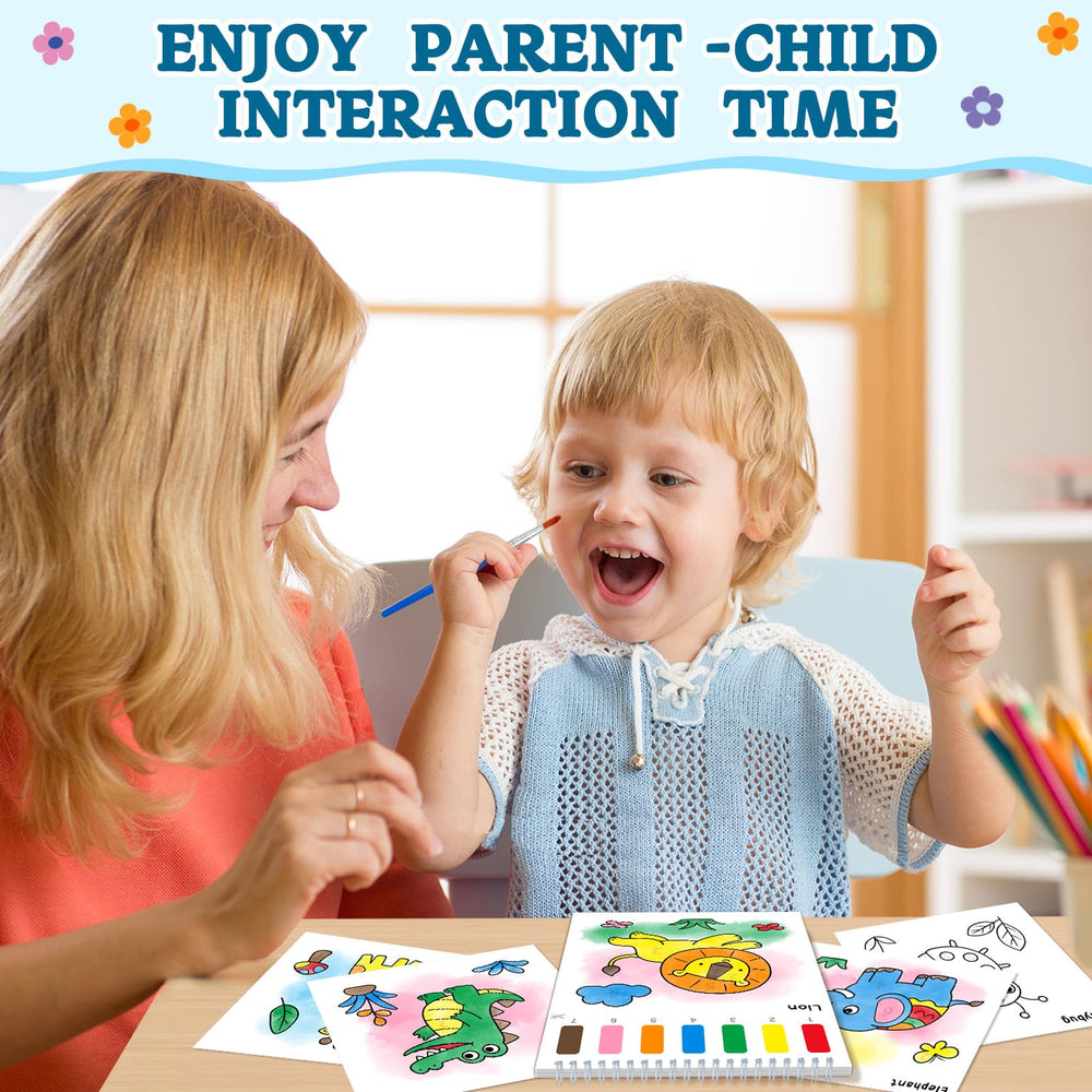 SOCOLER Paint with Water animal pages 08, perfect gift for budding artists ages 1-8