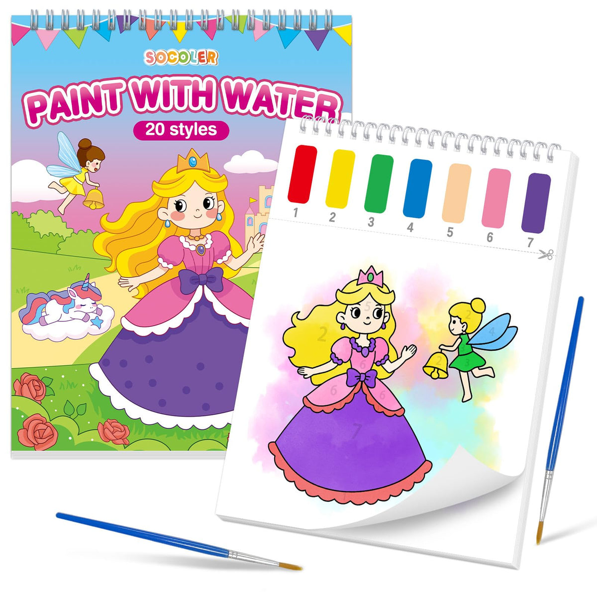 SOCOLER Princess and Party cover page with vivid artwork for kids