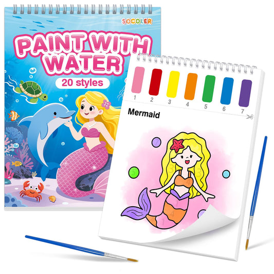 SOCOLER Sea World coloring book cover for imaginative, screen-free playtime