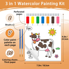 SOCOLER two included brushes ensure smooth coloring for little hands
