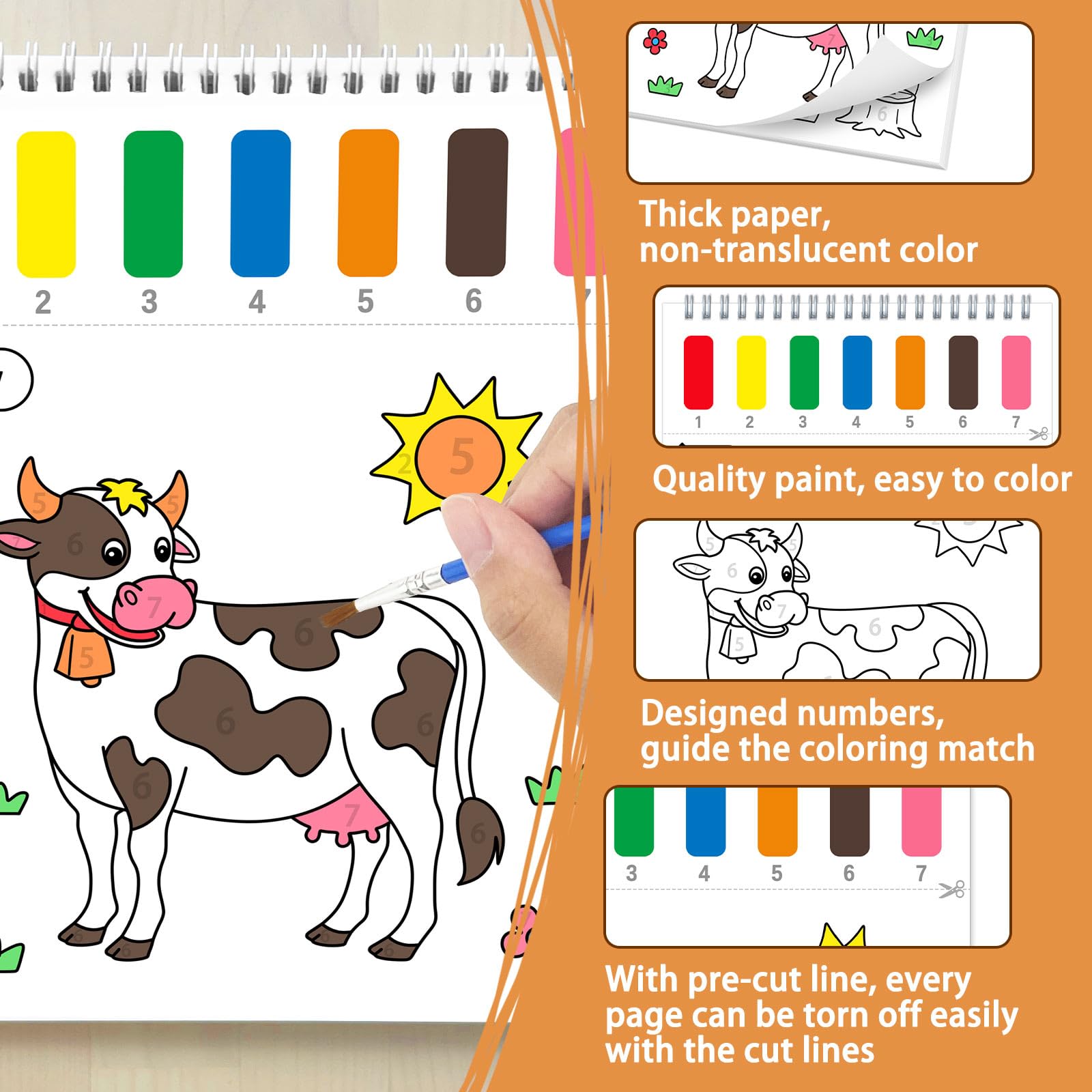 SOCOLER ultra thick paper prevents bleed-through for vibrant, mess-free painting