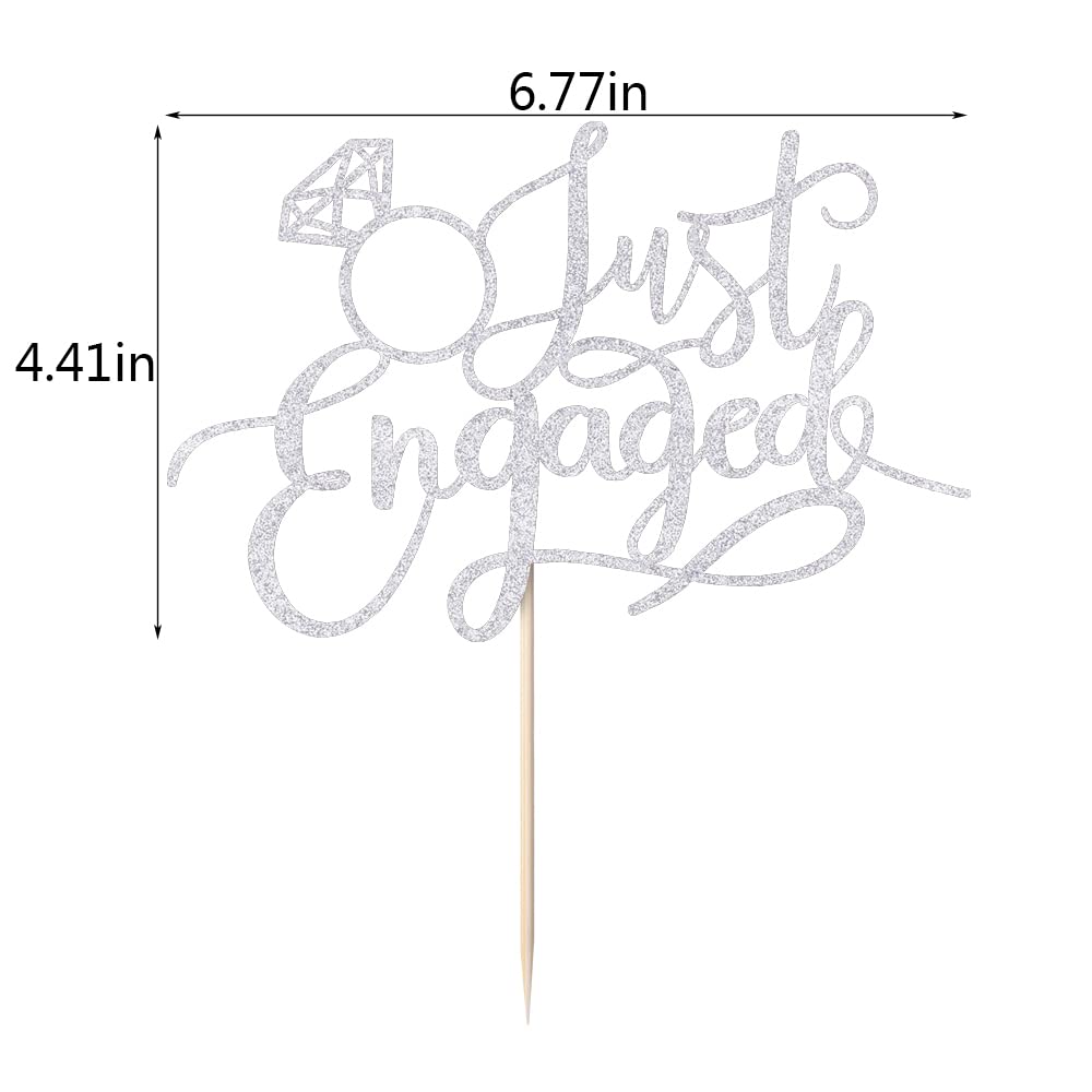 Sodasos engaged ring sign enhances the centerpiece with elegant shimmer.