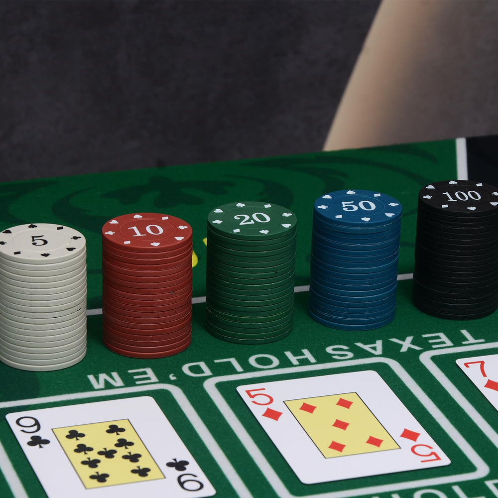 SODFAS chip set close-up shows clear patterns and numbers for quick counting.