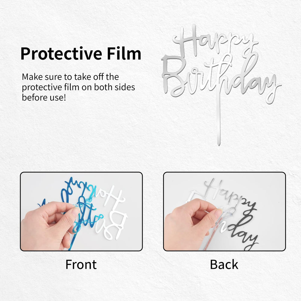 Soelomu disco ball toppers 0.8 inch offer delicate, subtle birthday cake detail.