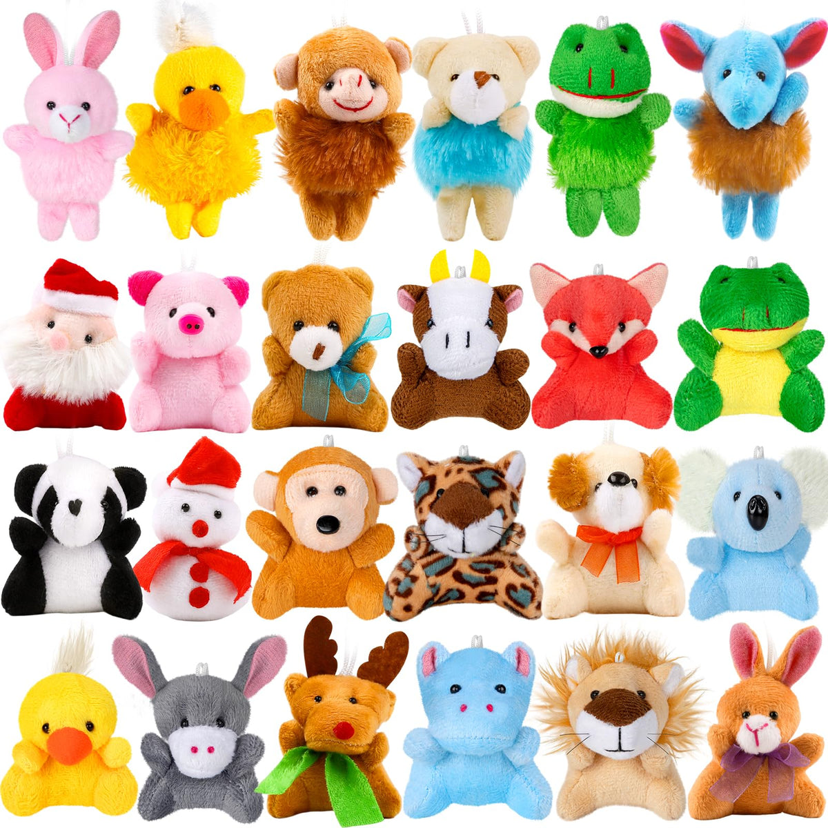 Sofier 24-pack mini stuffed animals in a colorful gift box for gifting.