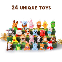 Sofier surprise animal box opens to reveal a soft plush friend.