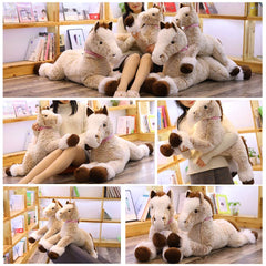 Sofipal brown horse plush fabric offers soft feel and durability.