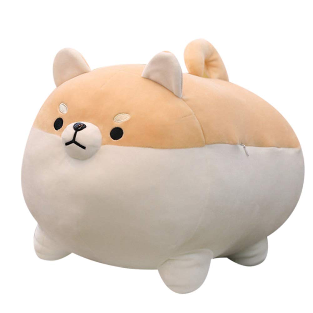 Sofipal Shiba Inu plush pillow front view, cozy cuddle companion for evenings