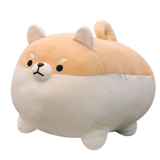 Sofipal Shiba Inu plush pillow front view, cozy cuddle companion for evenings