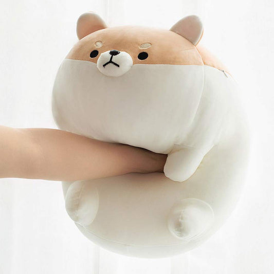 Sofipal Shiba Inu plush pillow side view, ideal for relaxed lounging