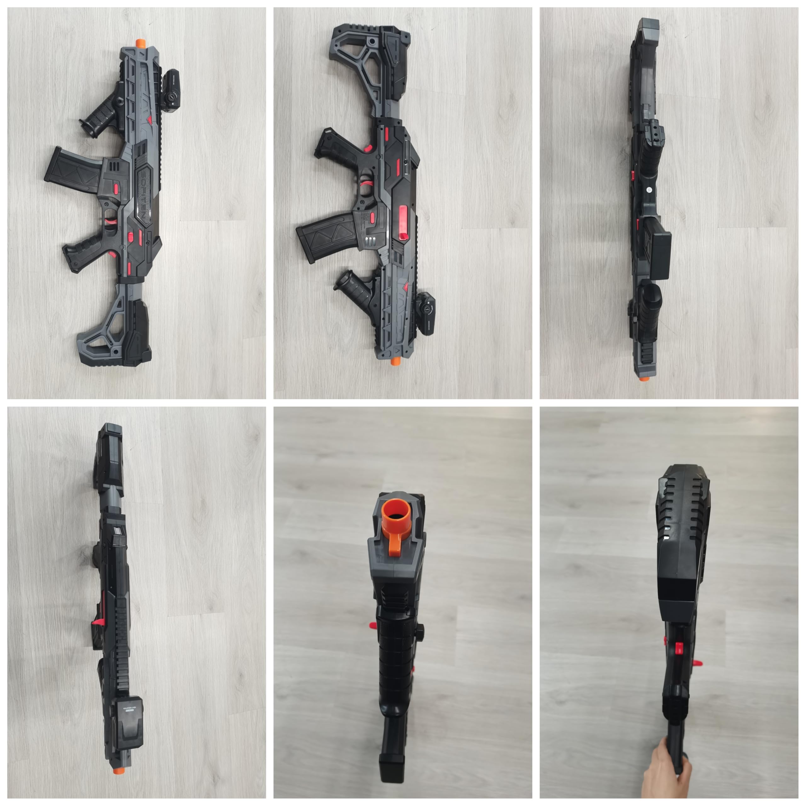 SOFITEN foam dart blaster compatible with target practice scenarios.