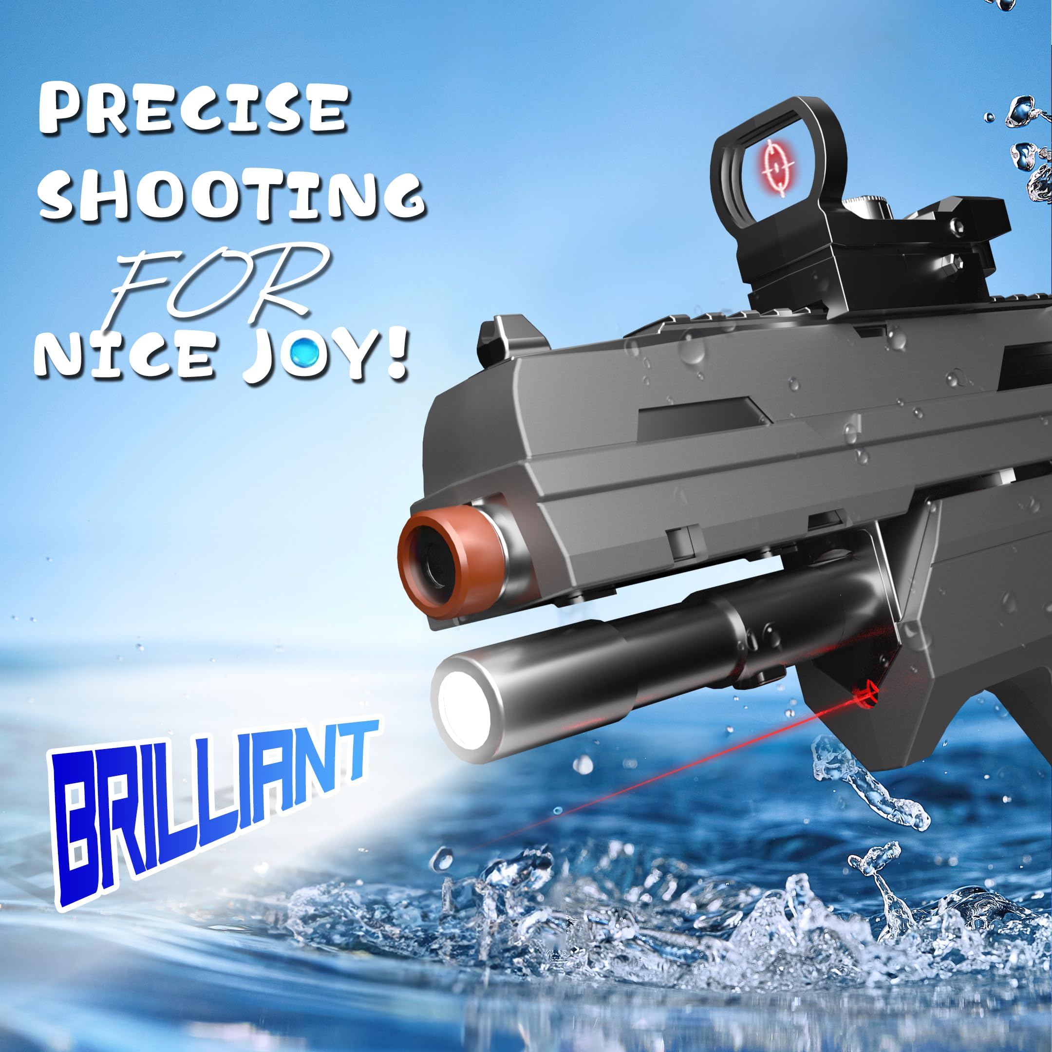 SOFITEN gel ball blaster foldable stock for stable handling