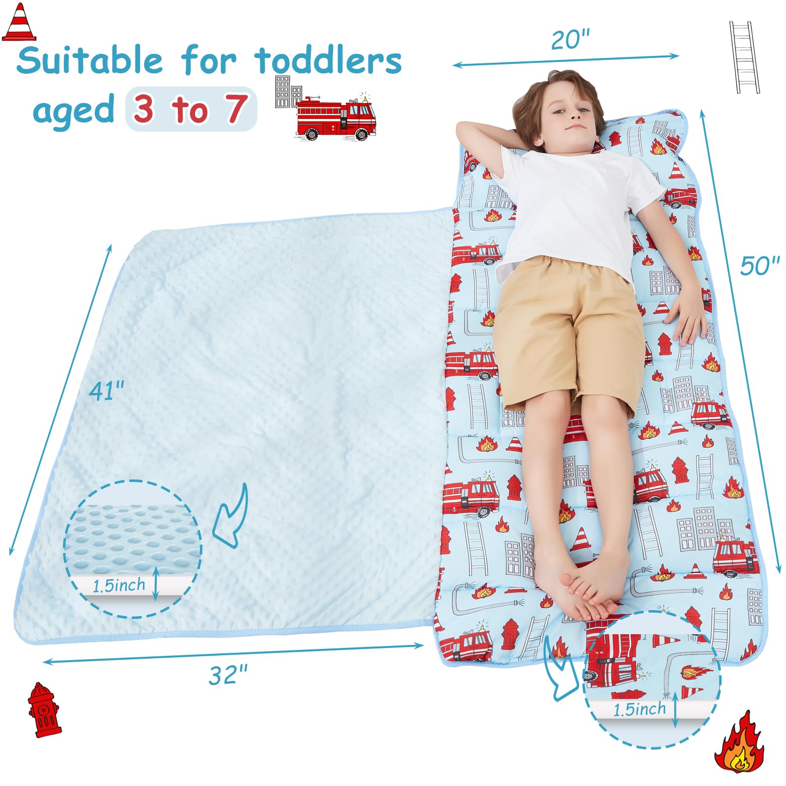 Softan all-in-one nap mat design: roll-and-go convenience.