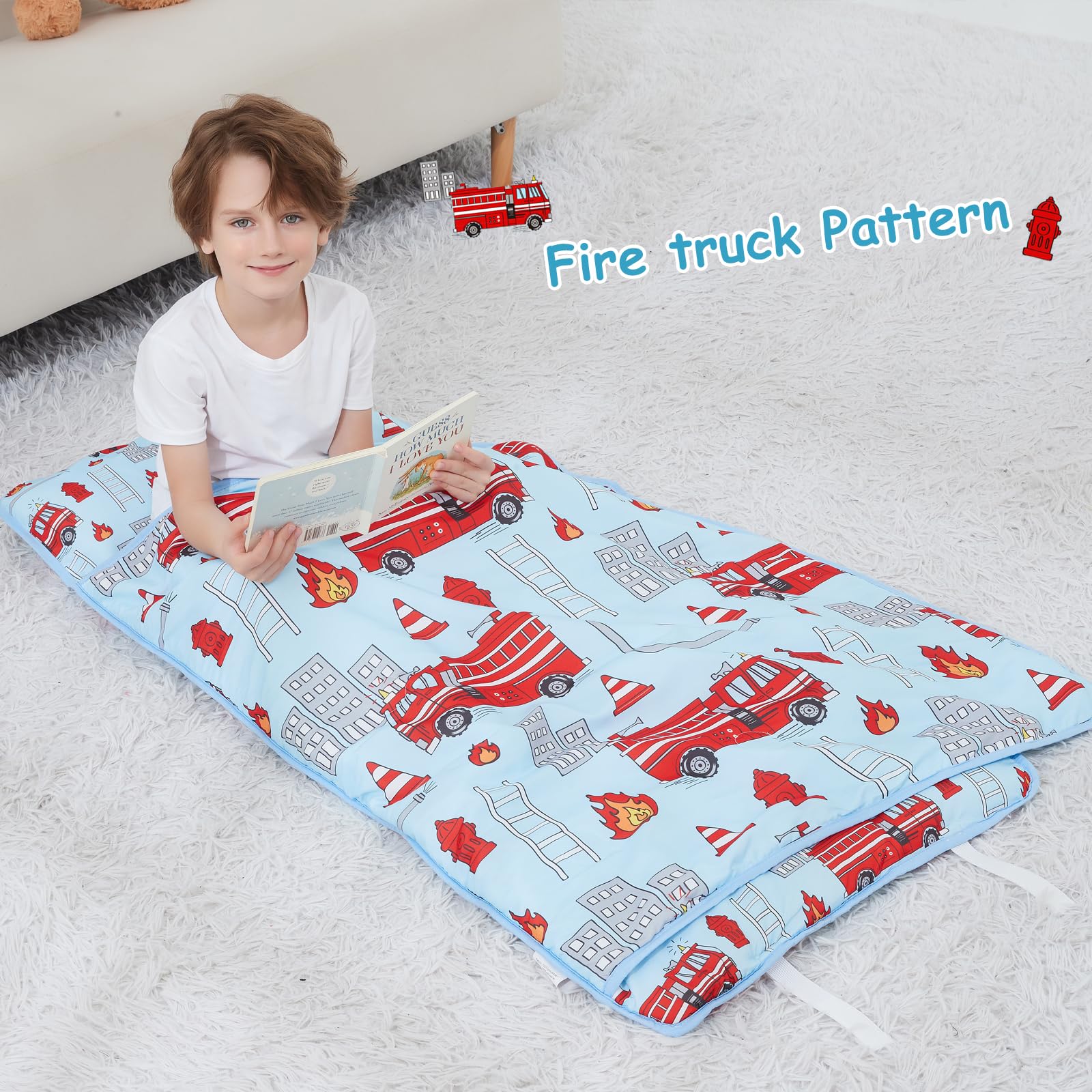 Softan machine-washable nap mat: easy cleanup after play.