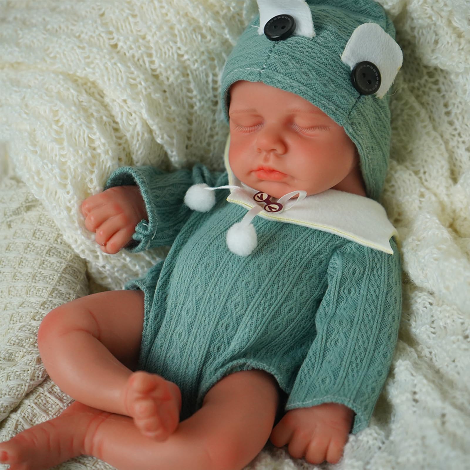 SOFTMARY 12-Inch full silicone doll body with lifelike realism for collectors.