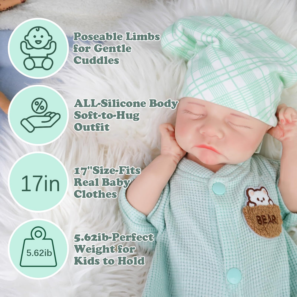 SOFTMARY full silicone body enables gentle posing and cuddling during pretend play