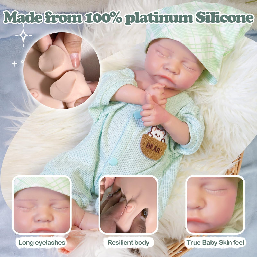 SOFTMARY sleeping baby boy evokes peaceful nap times for comforting storytelling