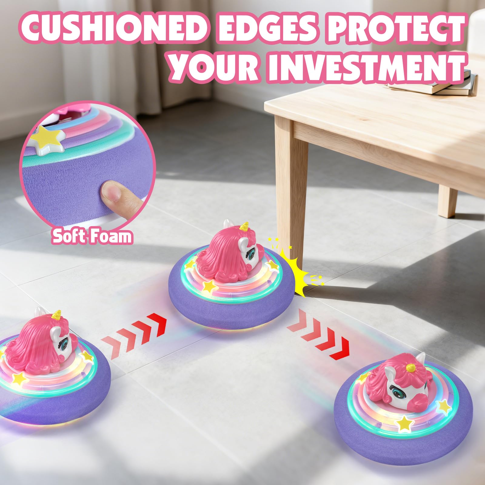 SOGAWEBB Hover Ball pink purple color scheme appeals to girls