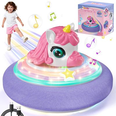 SOGAWEBB Unicorn Hover Ball, front view, safe indoor play
