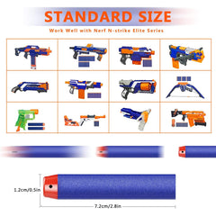 SOJUFOG Nerf darts blue close up showing safe foam construction