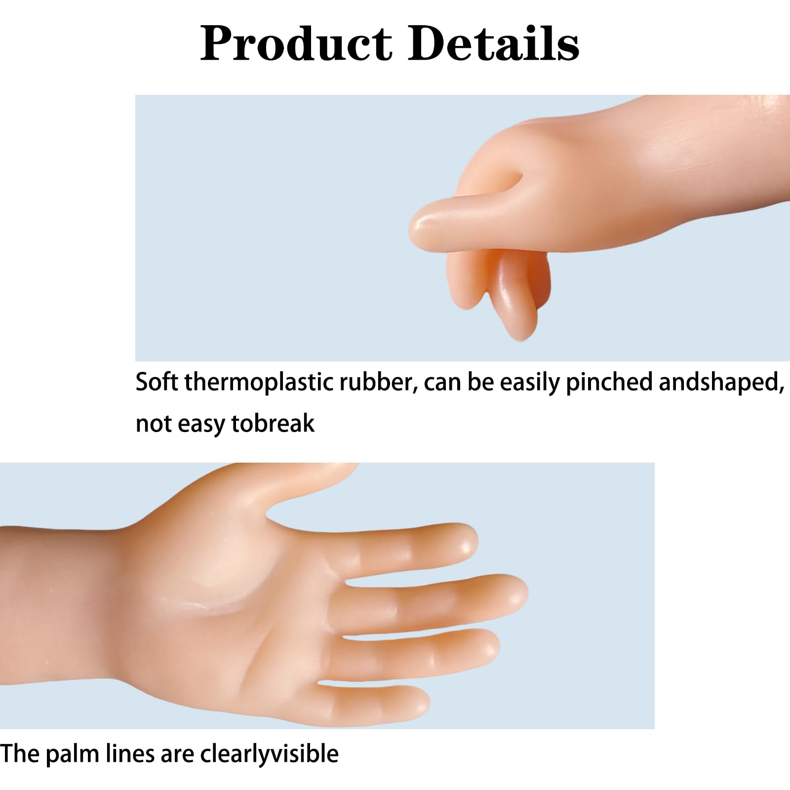 SOKRUXA tiny hands in finger puppet setup for playful shows and skits