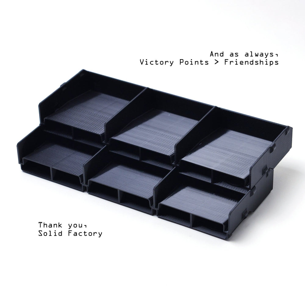 No. 78 tray dimensions designed for larger card stacks