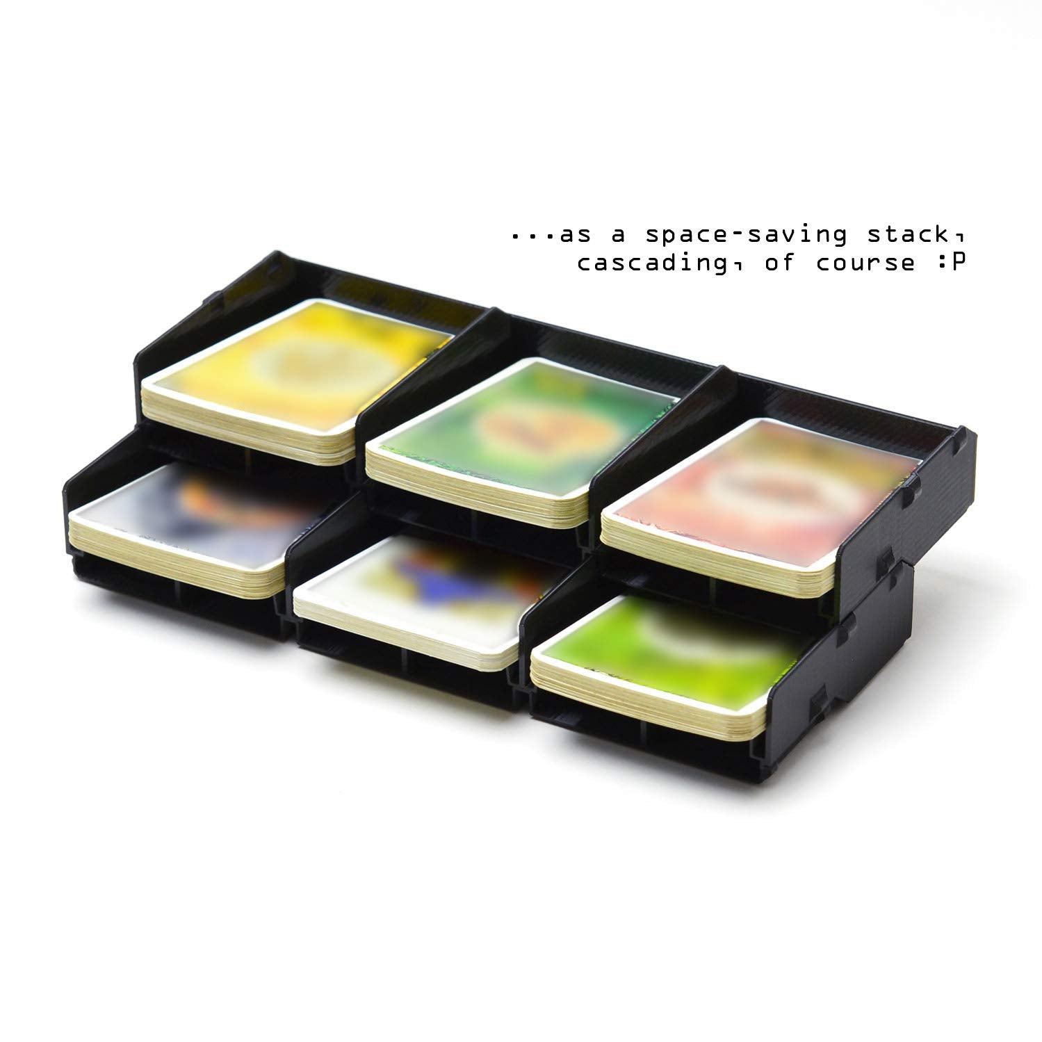 Solid Factory tray works with sleeved cards for durable gameplay