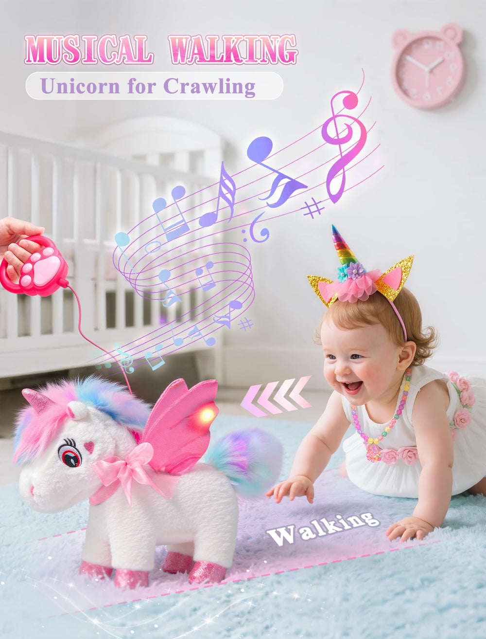 SOLIEHOO unicorn jewelry set adds sparkle to imaginative princess moments.