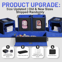 Solisifime card dividers and magnetic holders organizing cards and tokens