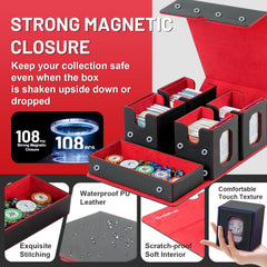 Solisifime four deck cases with covers enable safe card separation.