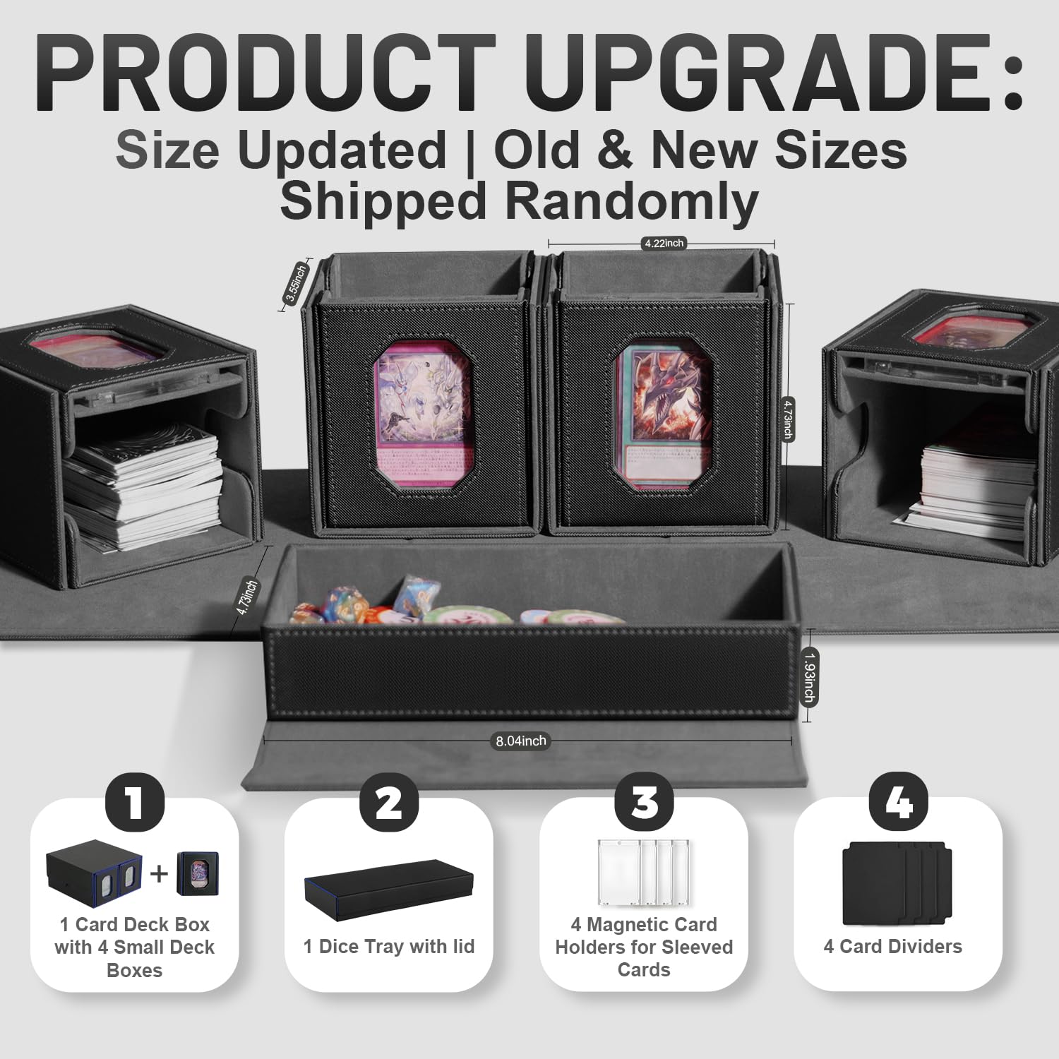 Solisifime trading card box commander display highlights decks elegantly