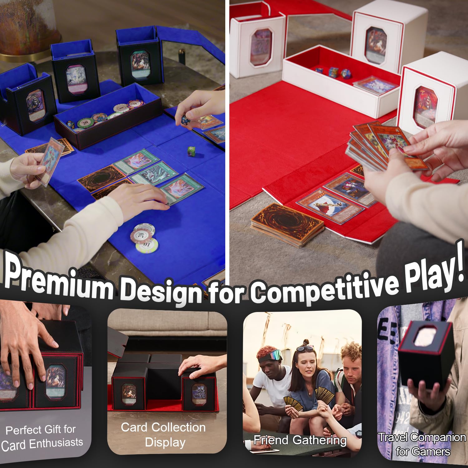 Solisifime trading card box internal dividers help organize sections