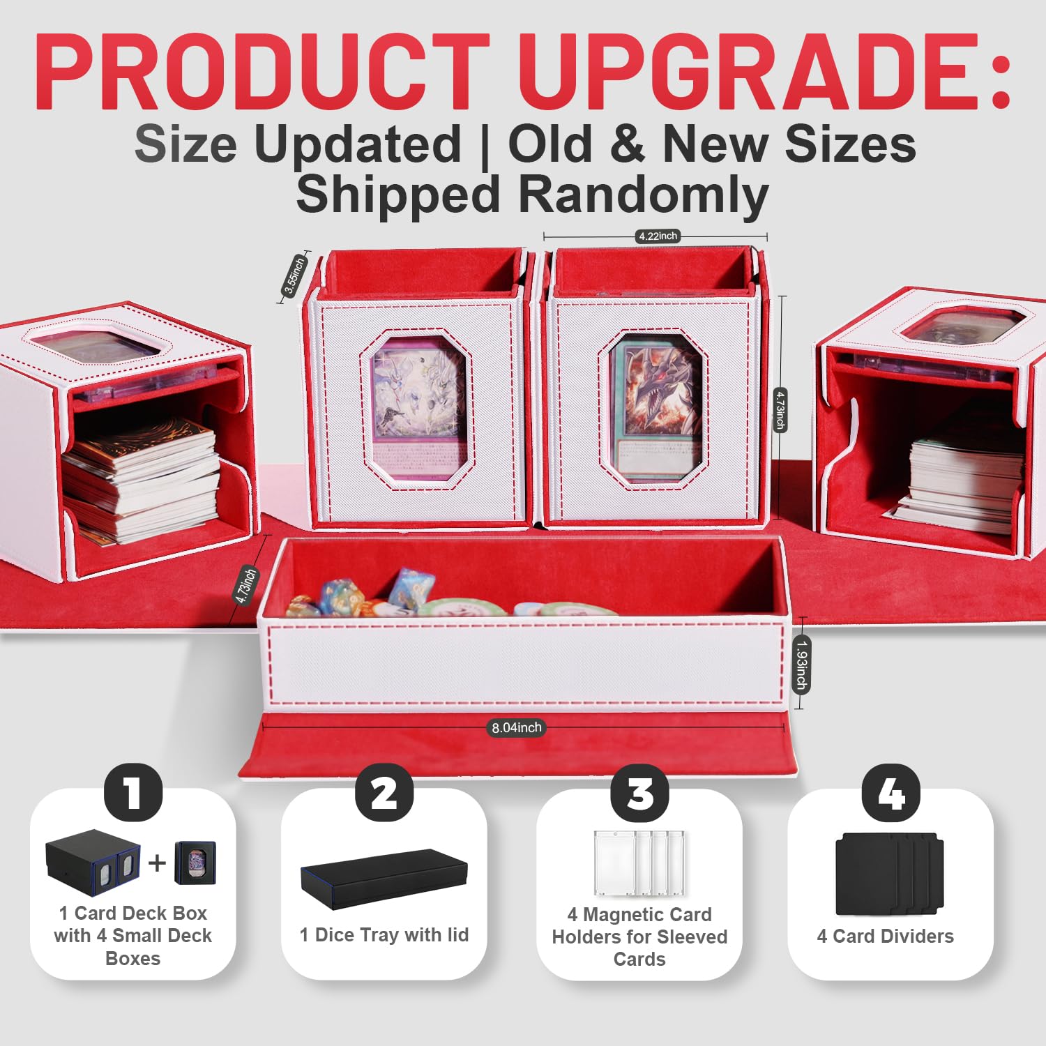 Solisifime trading card storage box compact design highlights portable organization for on-the-go play.