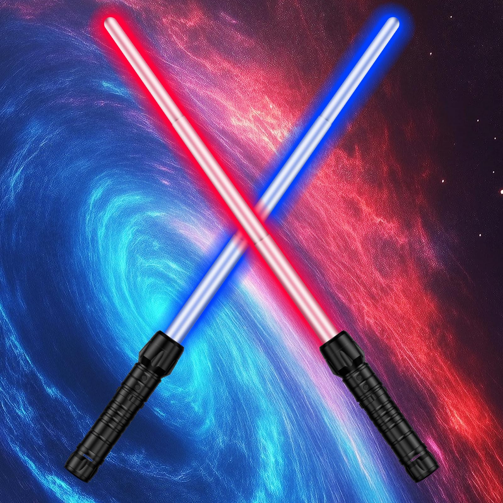 Solizan light-up saber 2in1 motion FX in action for epic space battles.