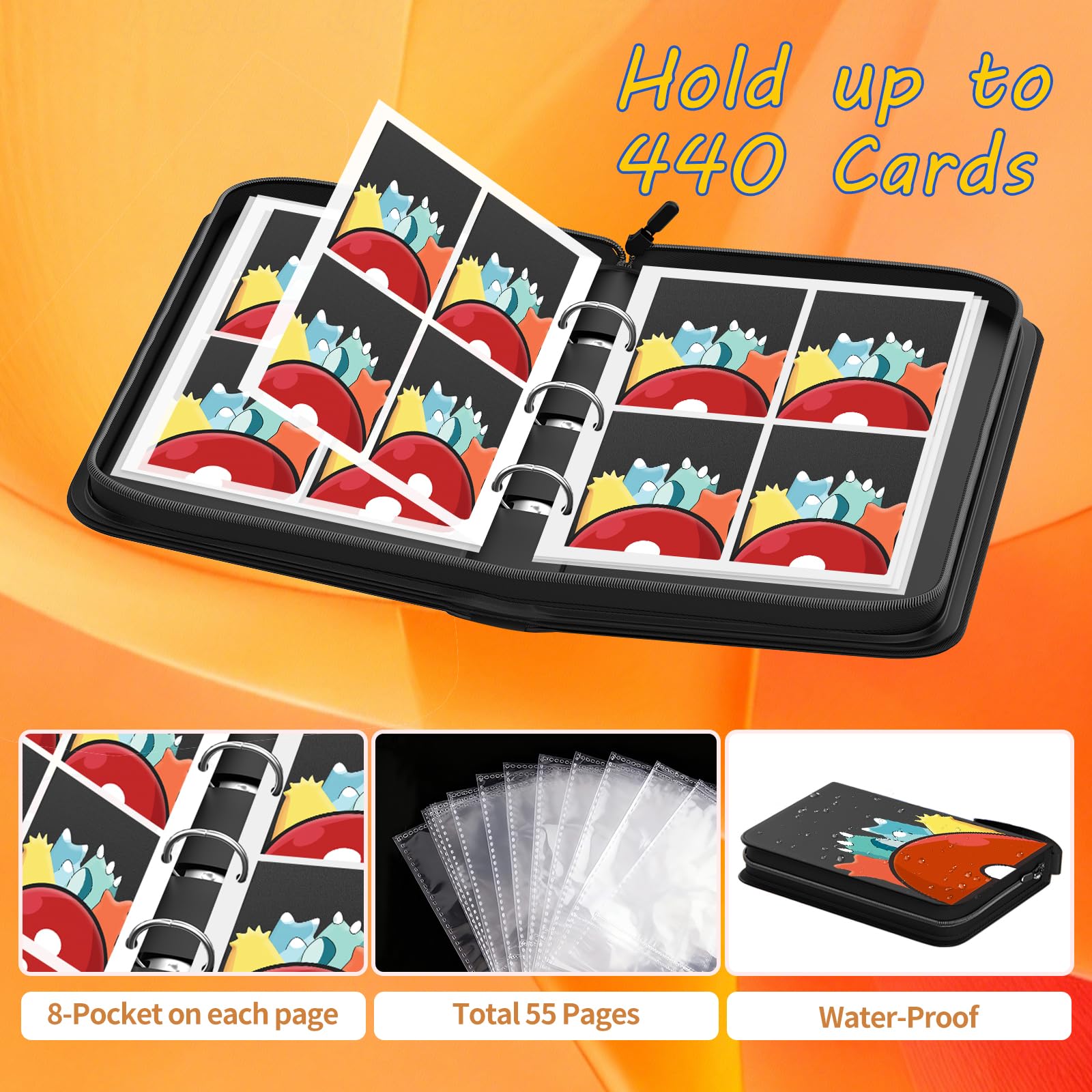 Solopen Pockets Card Binder interior layout for easy organization