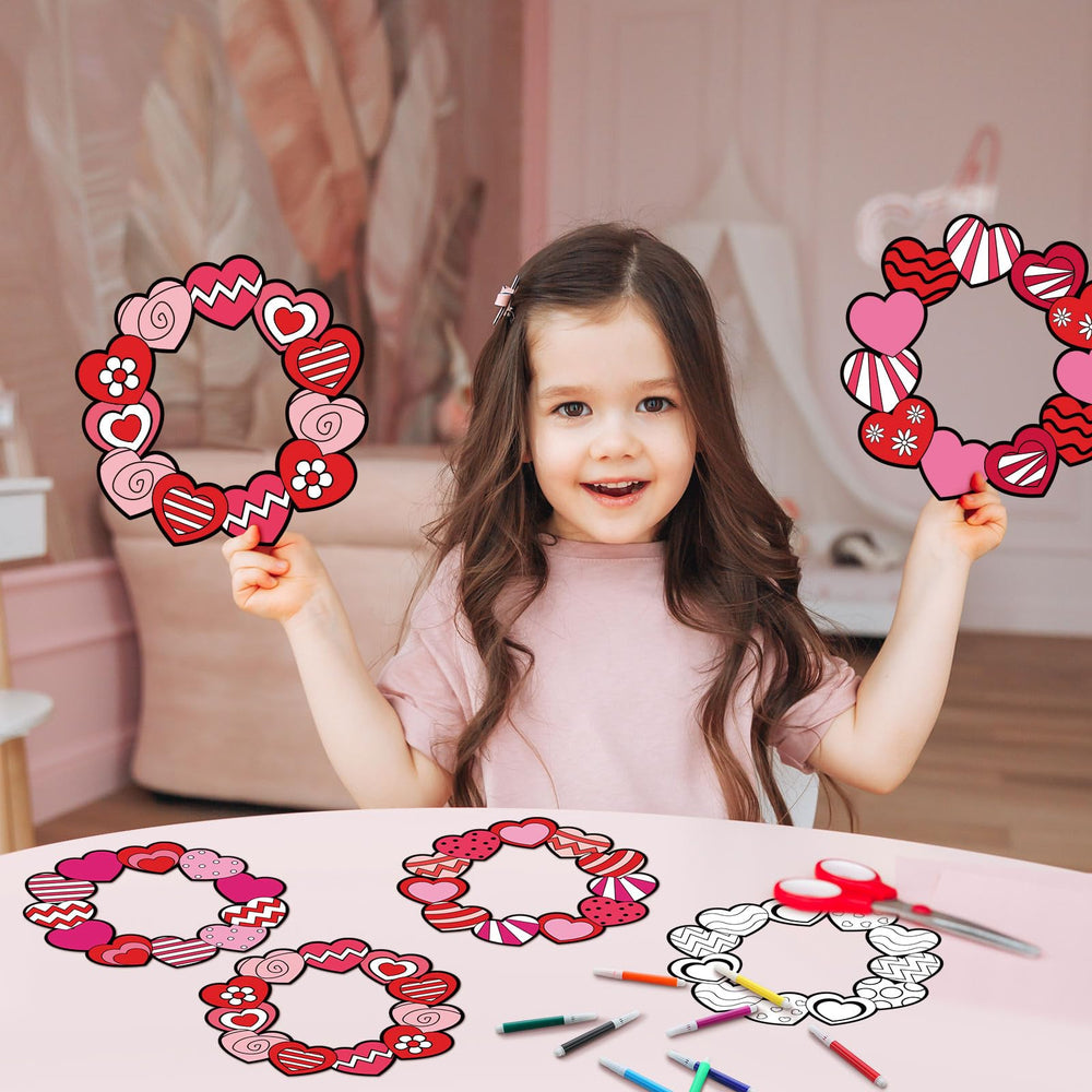 Solsew classroom valentines crafts scene supports group art activities and creativity.