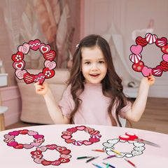 Solsew classroom valentines crafts scene supports group art activities and creativity.